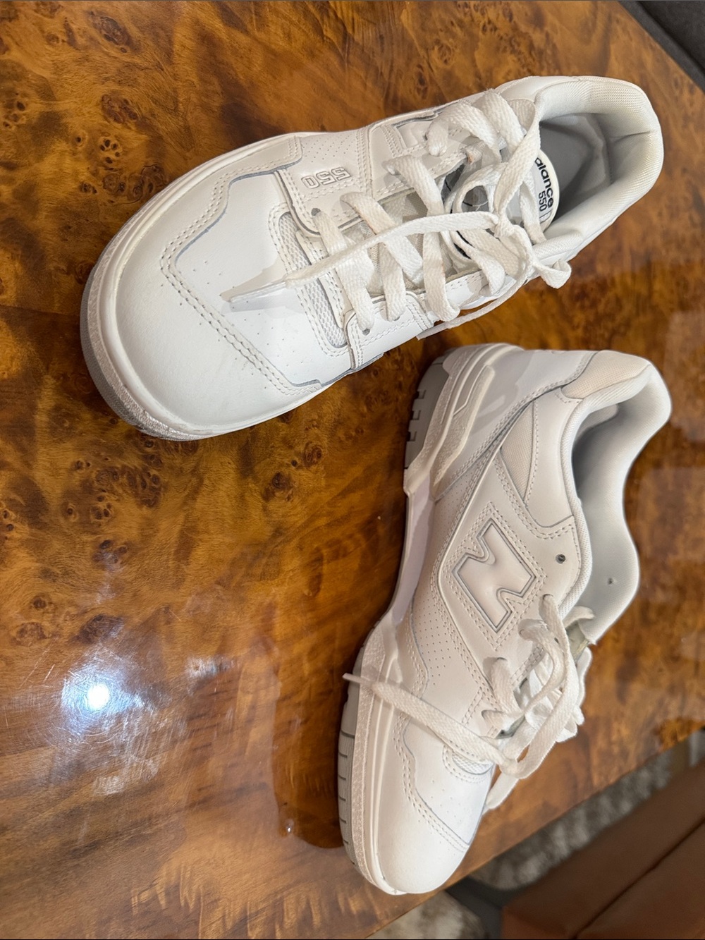 New Balance Men’s 550 White Sneakers